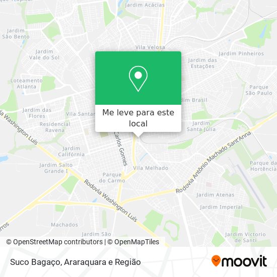 Suco Bagaço mapa