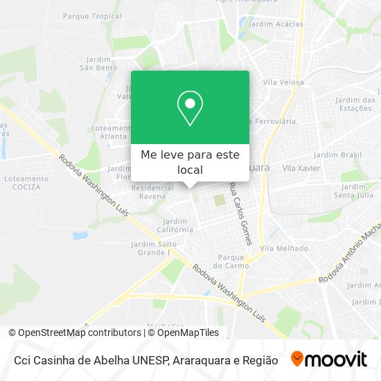 Cci Casinha de Abelha UNESP mapa