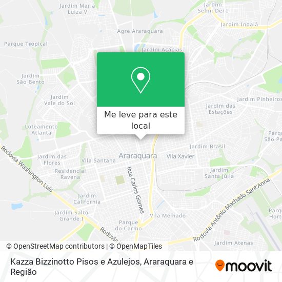 Kazza Bizzinotto Pisos e Azulejos mapa
