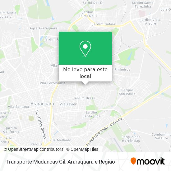 Transporte Mudancas Gil mapa