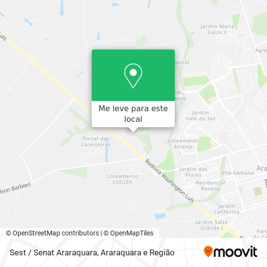 Sest / Senat Araraquara mapa