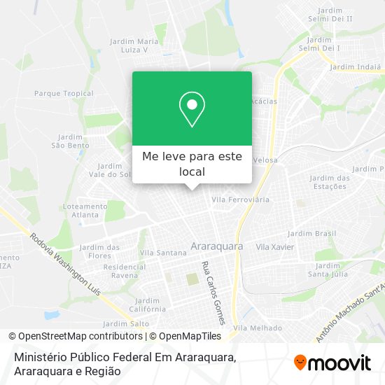 Ministério Público Federal Em Araraquara mapa