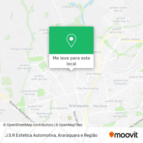 J.S.R Estetica Automotiva mapa