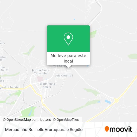 Mercadinho Belinelli mapa