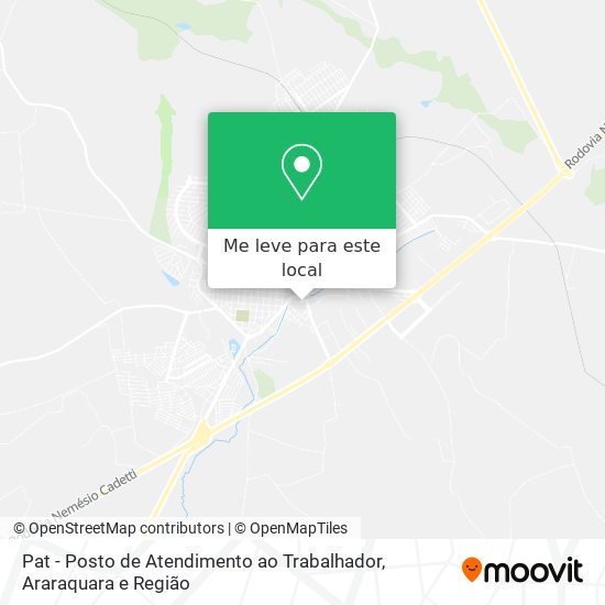 Pat - Posto de Atendimento ao Trabalhador mapa