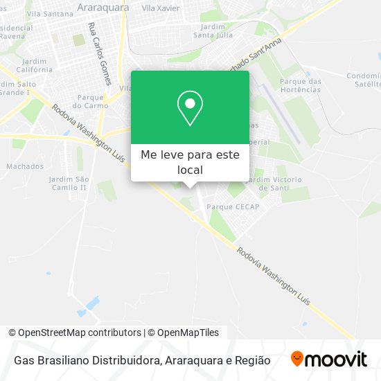 Gas Brasiliano Distribuidora mapa