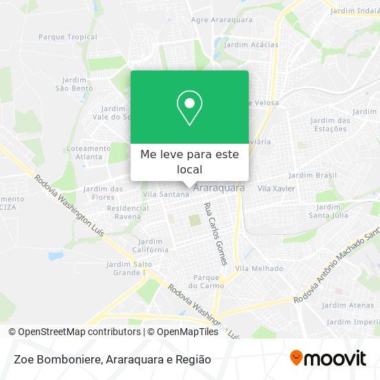 Zoe Bomboniere mapa