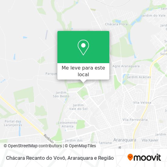 Chácara Recanto do Vovô mapa