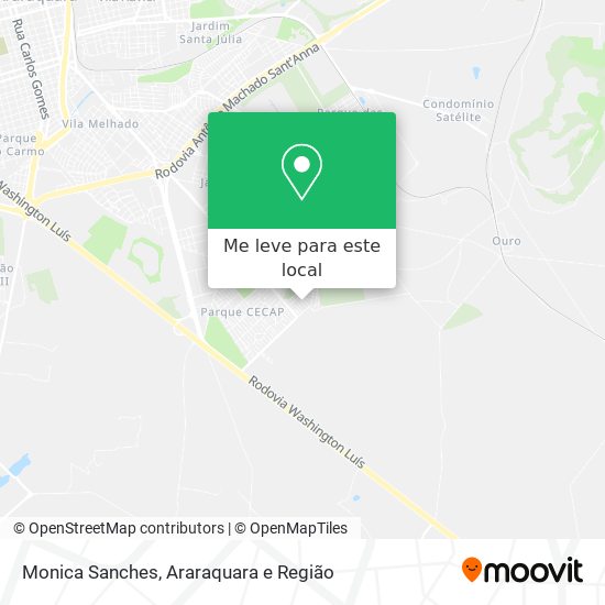 Monica Sanches mapa