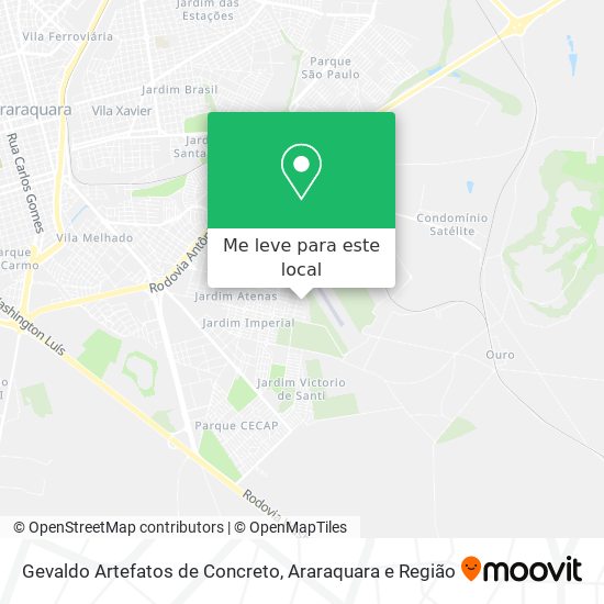 Gevaldo Artefatos de Concreto mapa