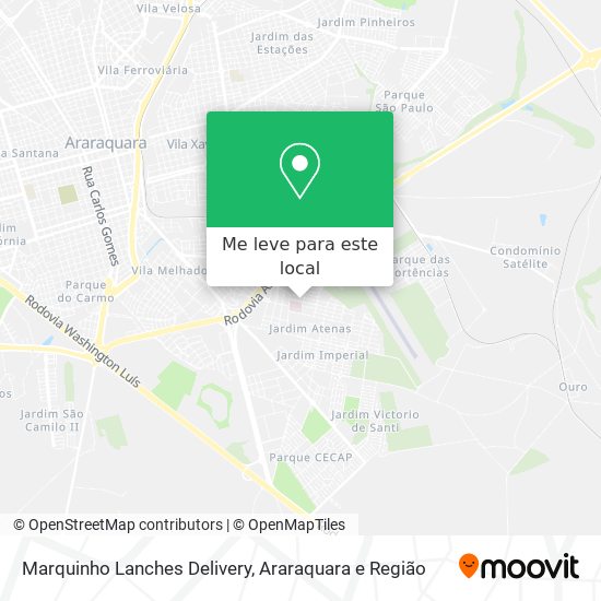 Marquinho Lanches Delivery mapa