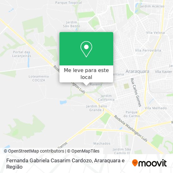 Fernanda Gabriela Casarim Cardozo mapa