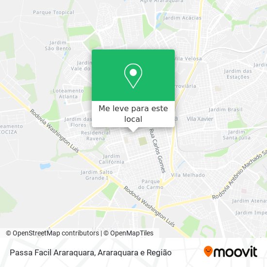 Passa Facil Araraquara mapa