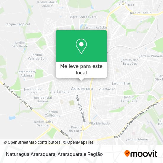 Naturagua Araraquara mapa