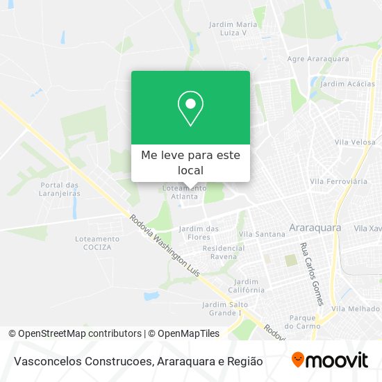 Vasconcelos Construcoes mapa