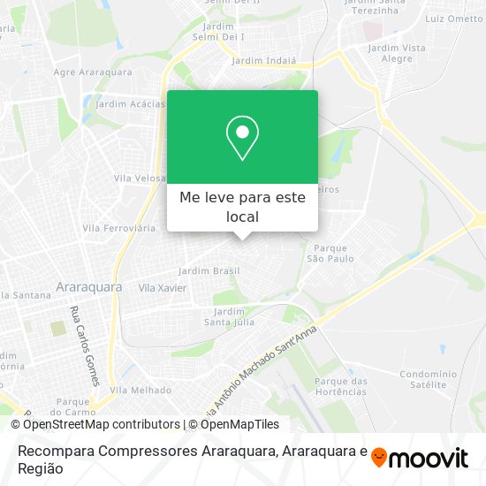Recompara Compressores Araraquara mapa