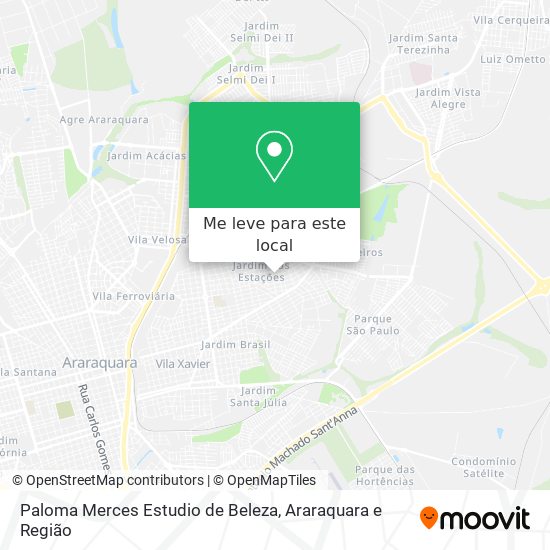 Paloma Merces Estudio de Beleza mapa