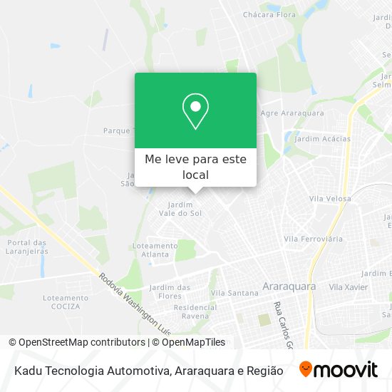 Kadu Tecnologia Automotiva mapa