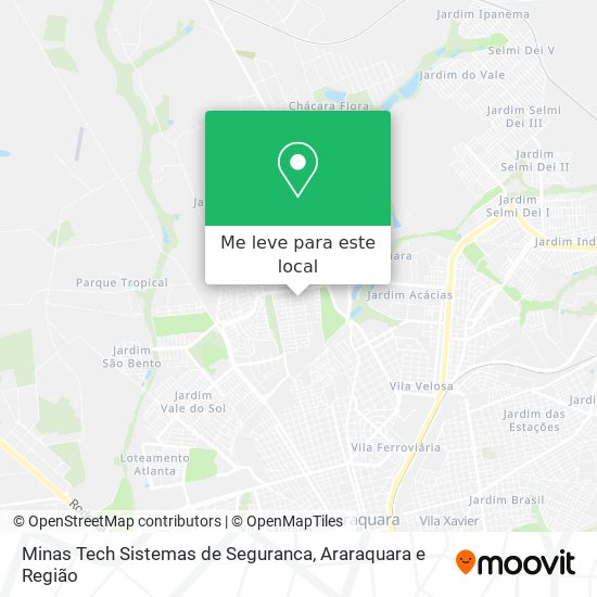 Minas Tech Sistemas de Seguranca mapa