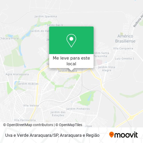 Uva e Verde Araraquara/SP mapa