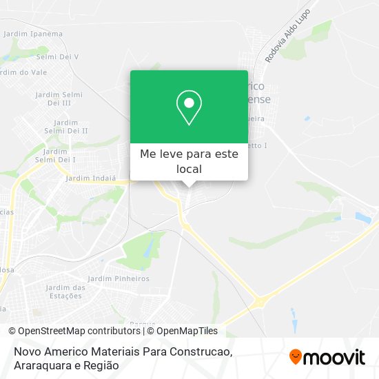 Novo Americo Materiais Para Construcao mapa