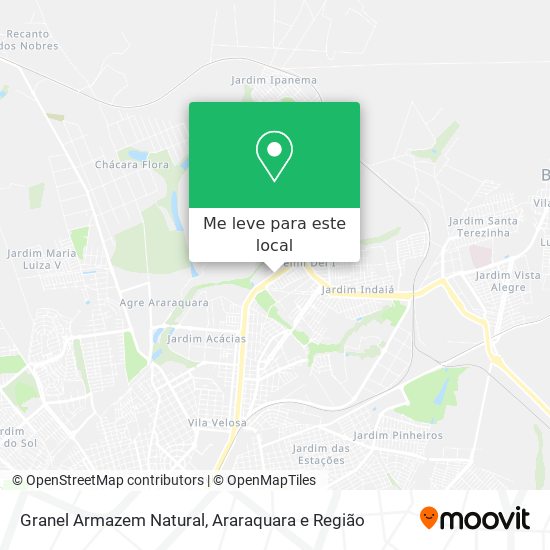 Granel Armazem Natural mapa