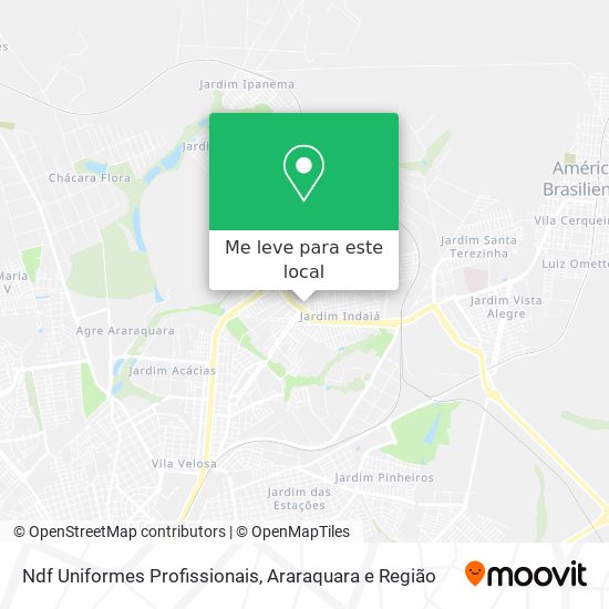 Ndf Uniformes Profissionais mapa