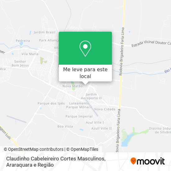 Claudinho Cabeleireiro Cortes Masculinos mapa