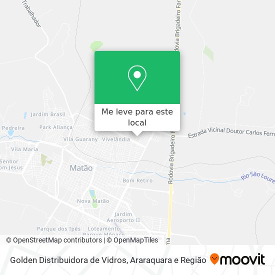 Golden Distribuidora de Vidros mapa