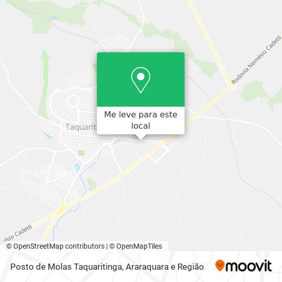 Posto de Molas Taquaritinga mapa