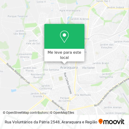 Rua Voluntários da Pátria 2548 mapa