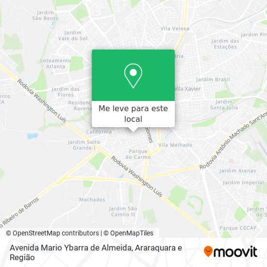 Avenida Mario Ybarra de Almeida mapa