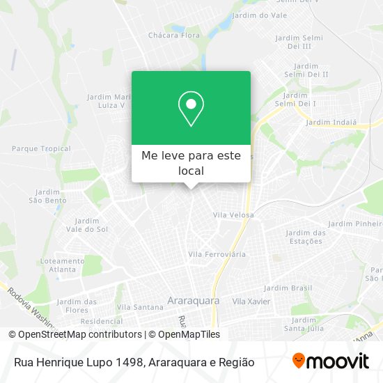 Rua Henrique Lupo 1498 mapa