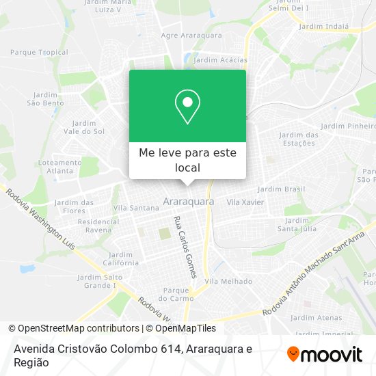 Avenida Cristovão Colombo 614 mapa