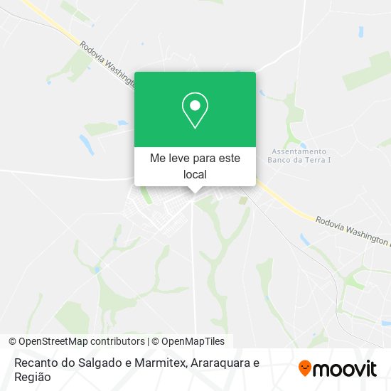 Recanto do Salgado e Marmitex mapa