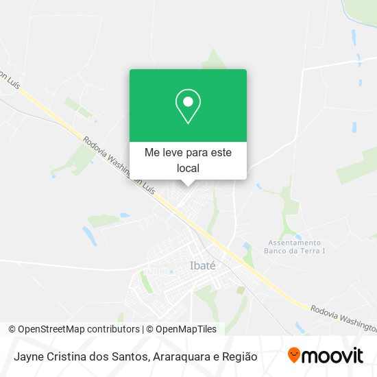 Jayne Cristina dos Santos mapa