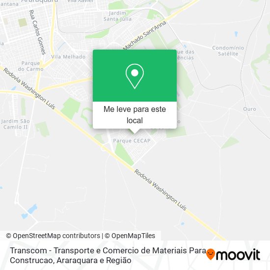 Transcom - Transporte e Comercio de Materiais Para Construcao mapa
