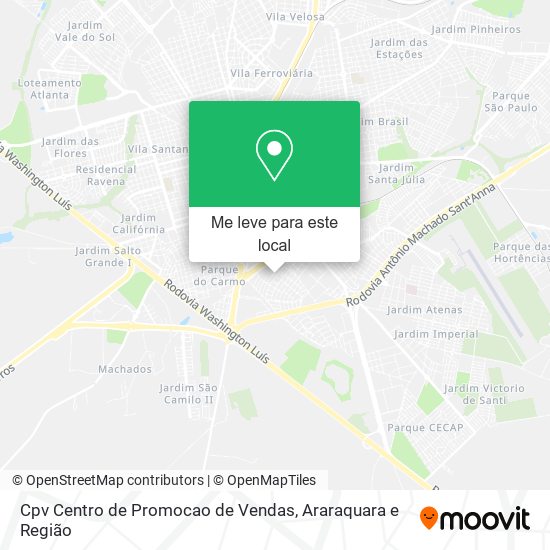 Cpv Centro de Promocao de Vendas mapa