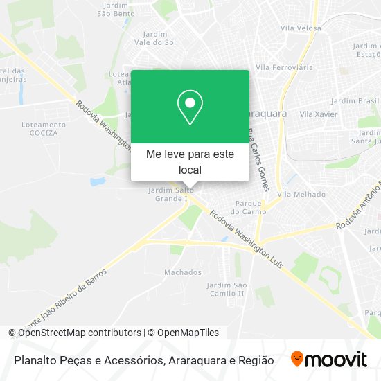 Planalto Peças e Acessórios mapa