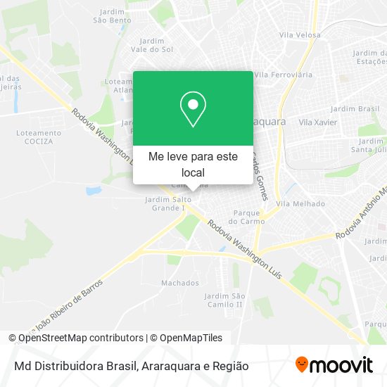 Md Distribuidora Brasil mapa