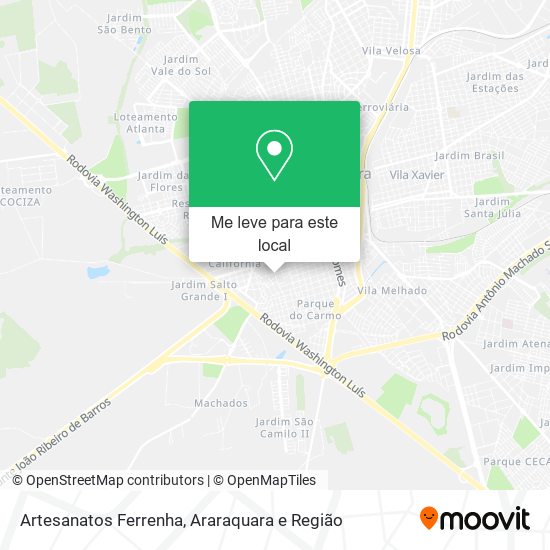 Artesanatos Ferrenha mapa