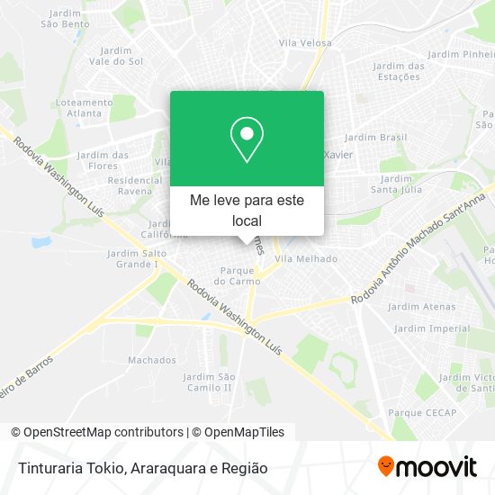 Tinturaria Tokio mapa
