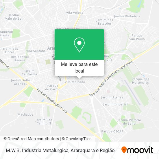 M.W.B. Industria Metalurgica mapa