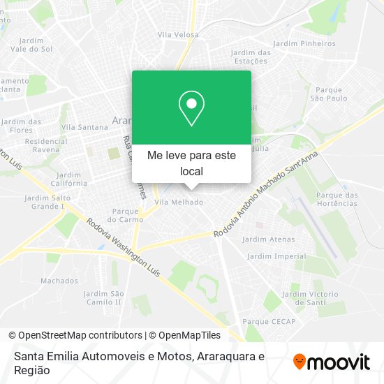 Santa Emilia Automoveis e Motos mapa