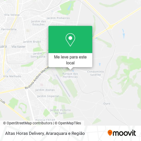 Altas Horas Delivery mapa