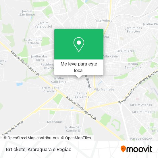 Brtickets mapa