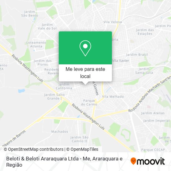 Beloti & Beloti Araraquara Ltda - Me mapa