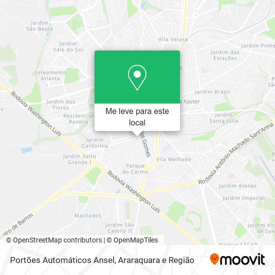 Portões Automáticos Ansel mapa