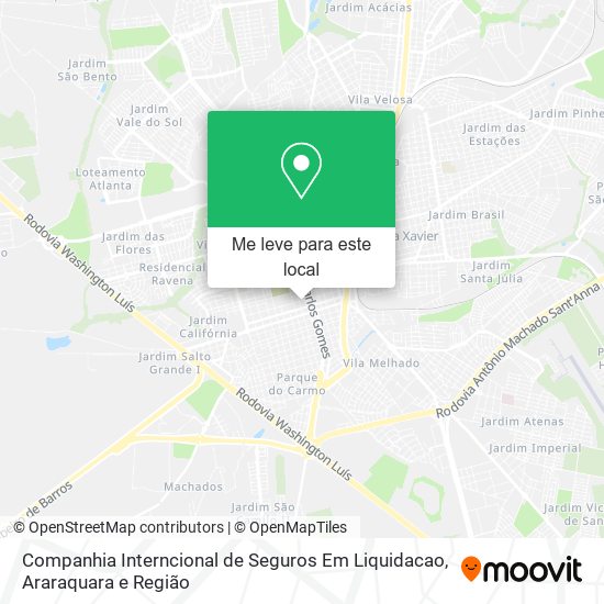 Companhia Interncional de Seguros Em Liquidacao mapa