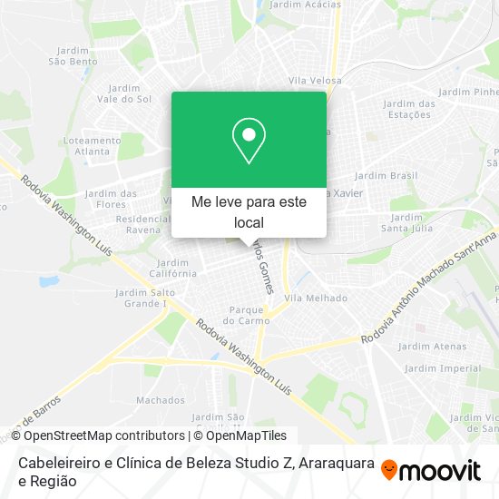 Cabeleireiro e Clínica de Beleza Studio Z mapa